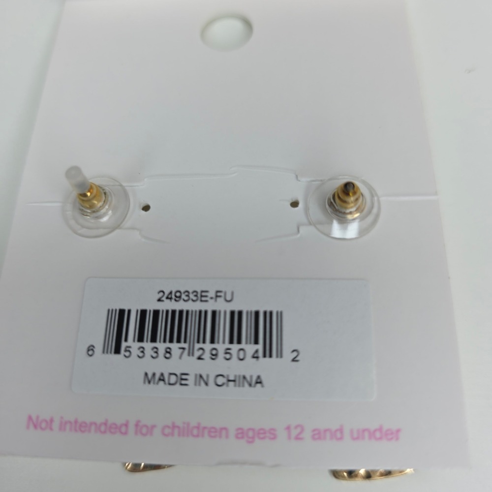CANVAS STYLE Cute Cocktail Heart Earrings Dangle Drop Valentines NWT‎ - Picture 5 of 5